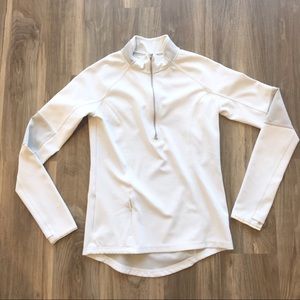 Athleta Jackets & Coats - Athleta Lunar Half-Zip in White Athleta Jackets & Coats - Athleta Lunar Half-Zip in White
